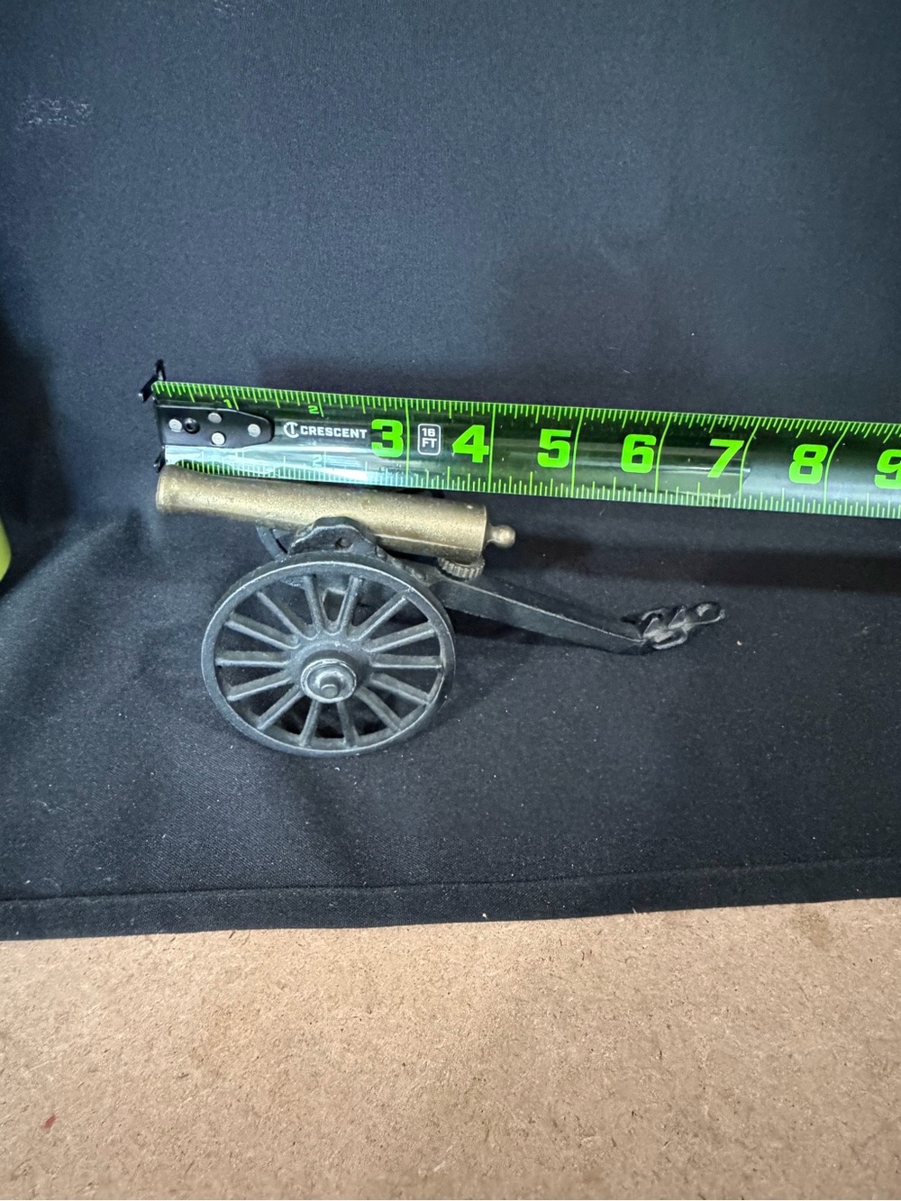 Penncraft Vintage Civil War Brass and Cast Iron Toy Cannon Mt. Penn, PA 4 1/2”